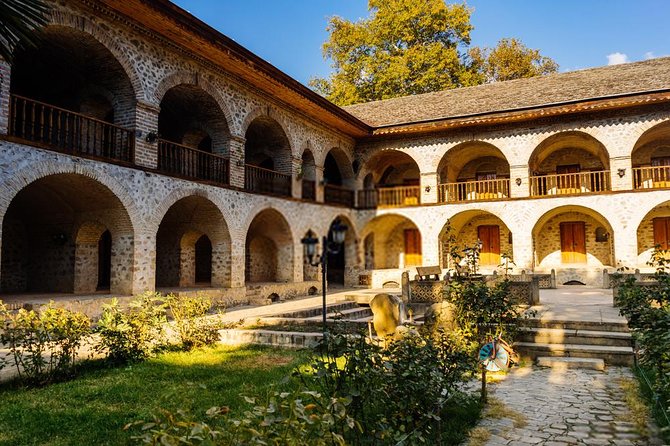 9 days Baku to Qabala - Sheki - Zaqatala - Sighnaghi and Tbilisi Private Tour - Day 5 in Sheki and Qakh: Khan Palace, Caravanserai hotel history, and waterfalls