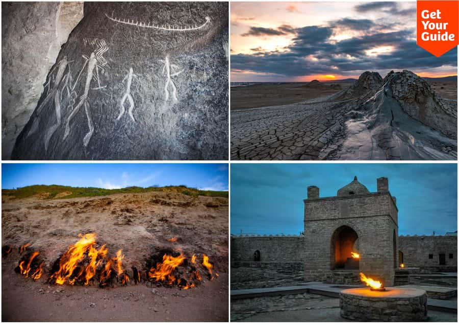 Baku: Gobustan/Absheron guided tour with lunch and tickets - Gobustan National Historical and Artistic Reserve: petroglyphs you can actually make sense of