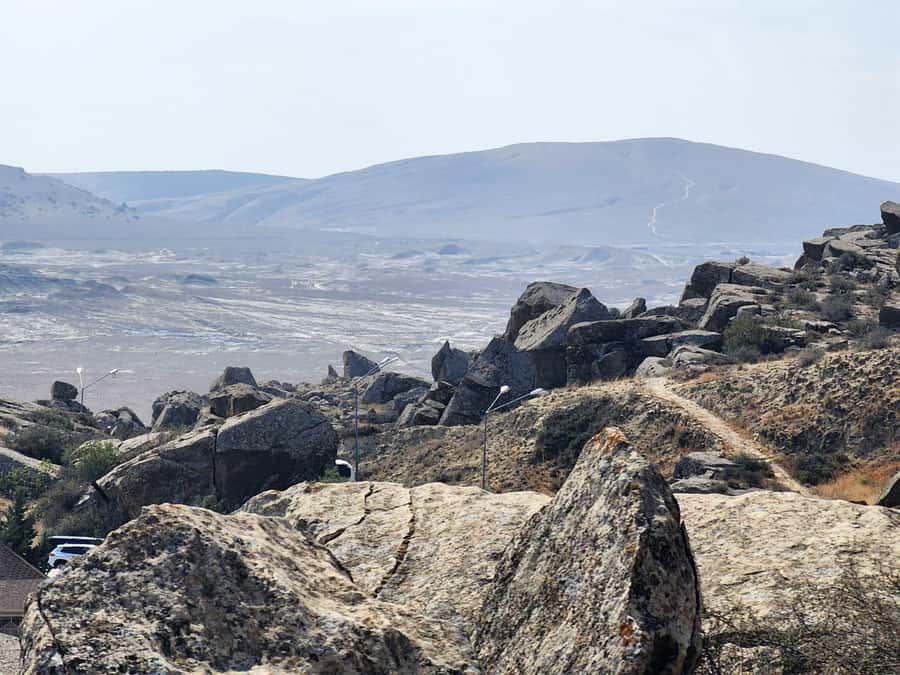 Baku: Gobustan, Mud Volcano, Fire Mount, Temple Lunch Entry - Heydar Aliyev Cultural Centre and the I Love Baku Photo