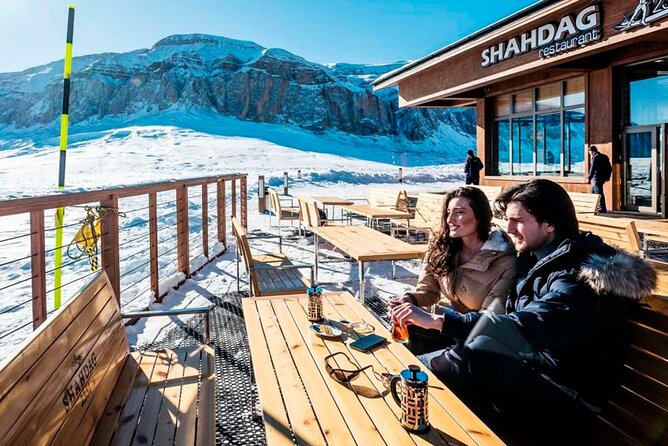 Baku Guba Shahdag resort and Candy Cane mountain Day trip - Beshbarmag Mountain stop, 25 minutes for photos and context