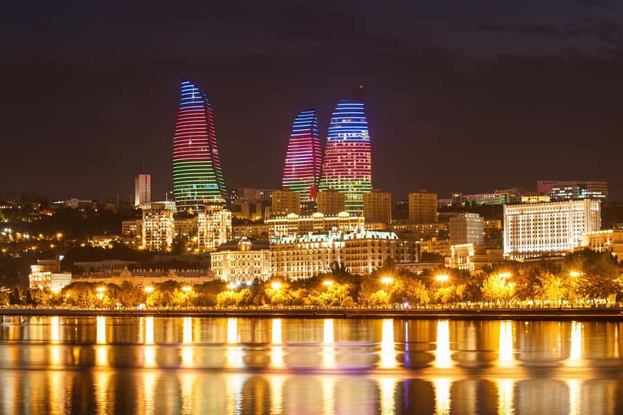 Baku Lights Night Tour with Hotel Pickup - Mini-Venice at night, canals and quick photo time