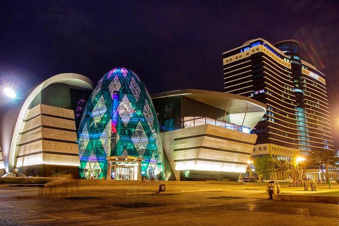 Baku Lights: the Night Tour illuminated by Baku lights - Heydar Aliyev Cultural Center: design you can read in the dark