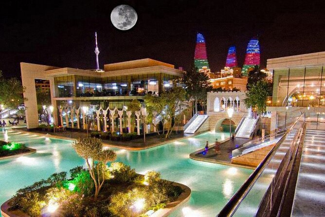Baku Night City Tour Discover the Magic of Illuminated Landmarks - Stop 3: Baku Boulevard and Mini-Venice After Dark