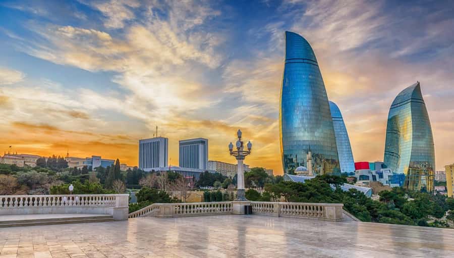 Best of Baku: 4-Hour City Tour Historic and Modern Landmarks - Highland Park to Flame Towers, the skyline intro you want first