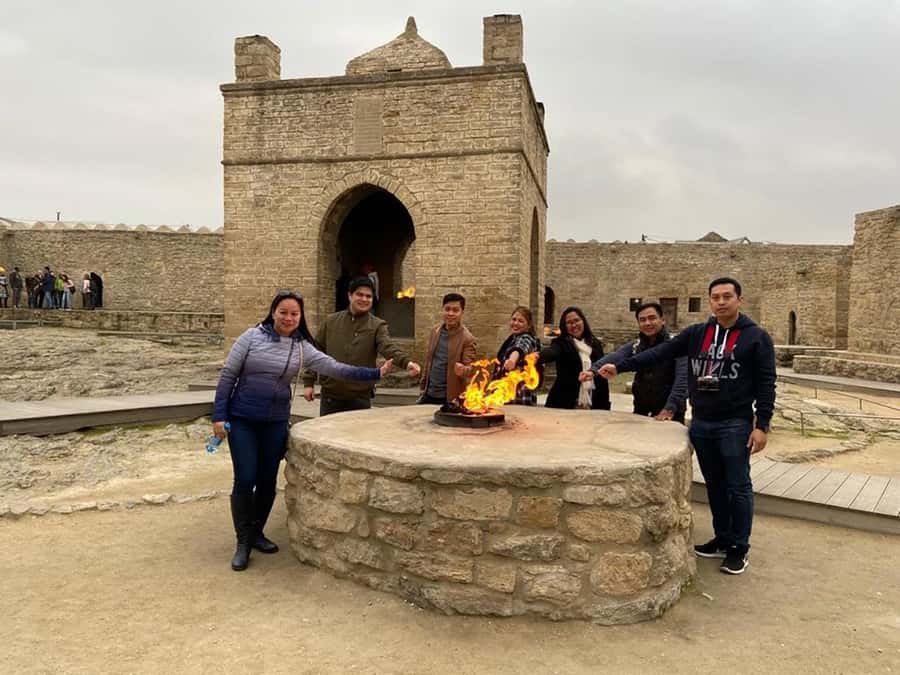 Gobustan & Mud, Fire Temple, Burning Mountain, H.A. Center - Heydar Aliyev Center photo stop: modern Baku in a quick glance