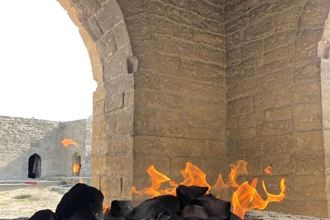 Majestic Journey to Qobustan and Absheron - Stop 5: Yanar Dag, the Eternal Flames of Fire Mountain
