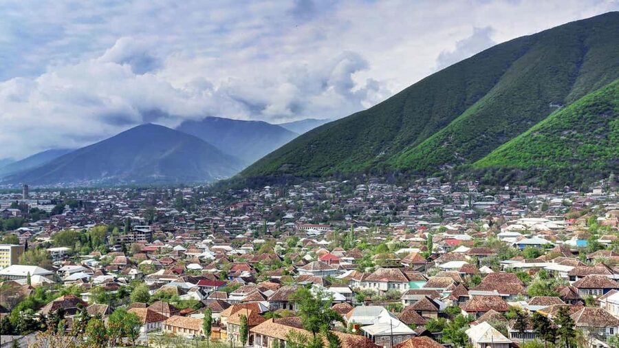 Sheki group Tour from Baku with guide - Karvansaray in Sheki, Silk Road travel you can see in stone